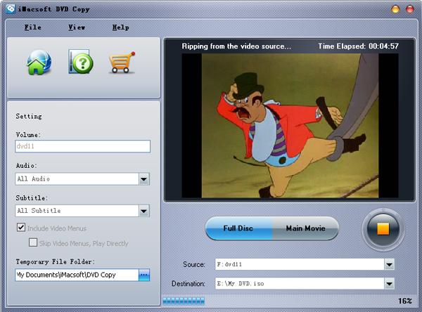 iMacsoft DVD Copy screenshot