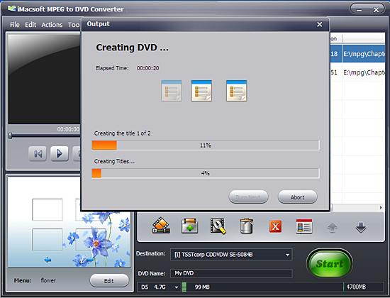 iMacsoft MPEG to DVD Converter