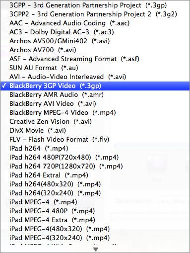 iMacsoft BlackBerry Video Converter for Mac
