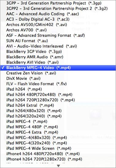 iMacsoft BlackBerry Video Converter for Mac