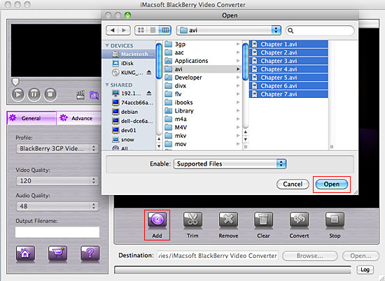 iMacsoft BlackBerry Video Converter for Mac