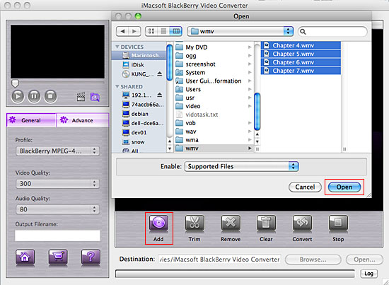 iMacsoft BlackBerry Video Converter for Mac