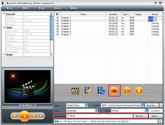 iMacsoft BlackBerry Video Converter