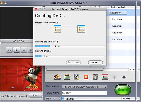 iMacsoft DivX to DVD Converter for Mac