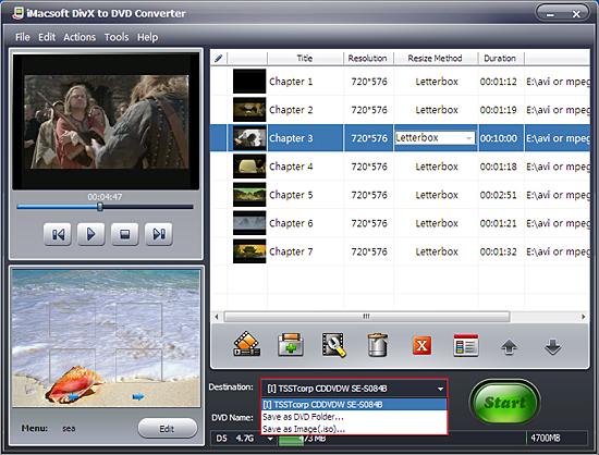 iMacsoft DivX to DVD Converter