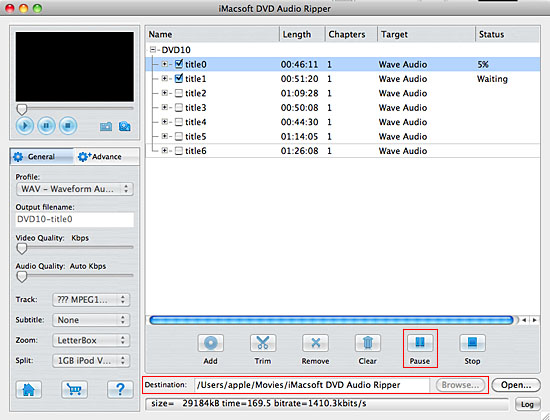 iMacsoft DVD Audio Ripper for Mac