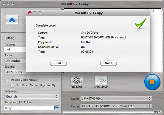 iMacsoft DVD Copy for Mac