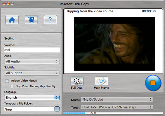 iMacsoft DVD Copy for Mac