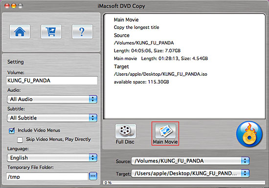 iMacsoft DVD Copy for Mac