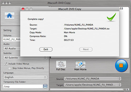 iMacsoft DVD Copy for Mac