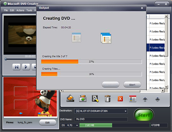 iMacsoft dvd creator