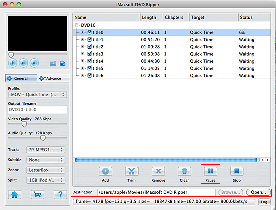 iMacsoft DVD Ripper for Mac