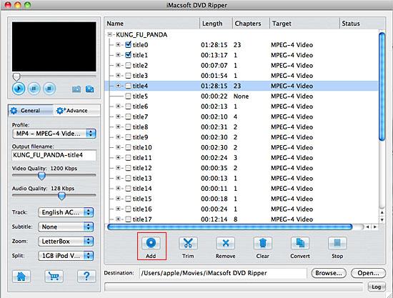 iMacsoft DVD Ripper for Mac