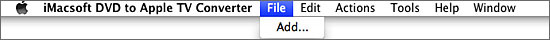 iMacsoft DVD to Apple TV Converter for Mac