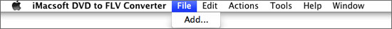 iMacsoft DVD to FLV Converter for Mac