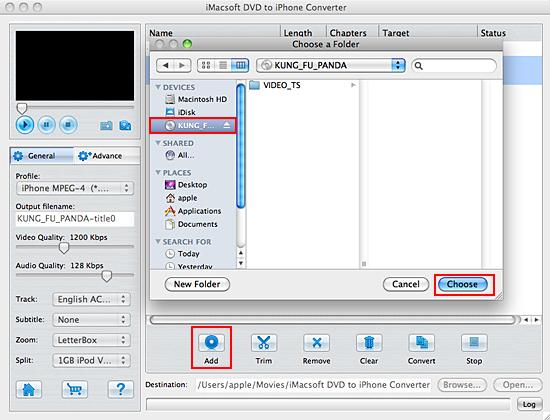 iMacsoft dvd to iphone converter for mac