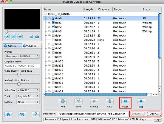 iMacsoft dvd to ipod converter for mac