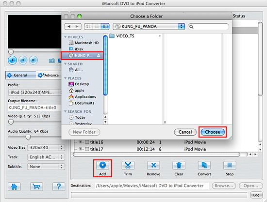 iMacsoft dvd to ipod converter for mac
