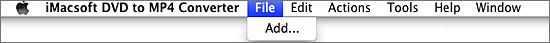 iMacsoft DVD to MP4 Converter for Mac