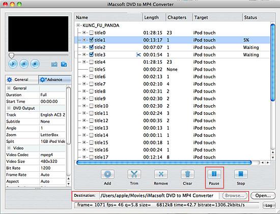 iMacsoft DVD to MP4 Converter for Mac