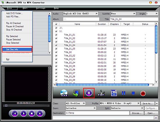 iMacsoft dvd to mp4 Converter