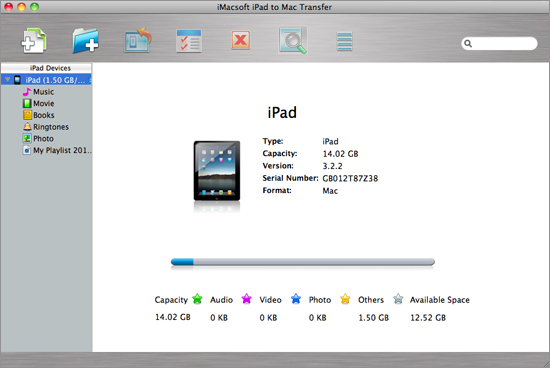 iMacsoft iPad to Mac Transfer