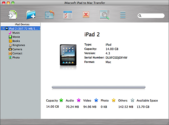 iMacsoft iPad to Mac Transfer