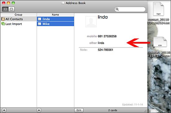 iMacsoft iPhone contact to Mac Transfer