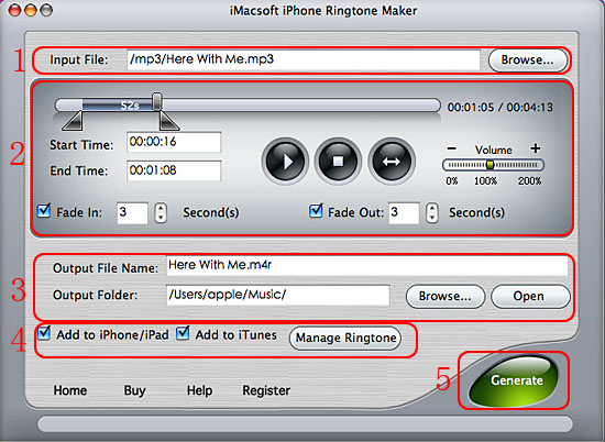 iMacsoft iPhone Ringtone Maker