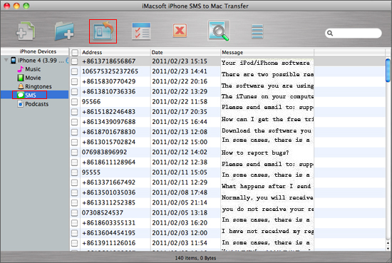 iMacsoft iPhone SMS to Mac Transfer
