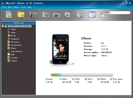 iMacsoft iPhone to PC Transfer