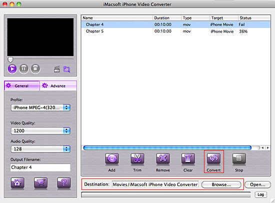 iMacsoft iPhone Video Converter for Mac