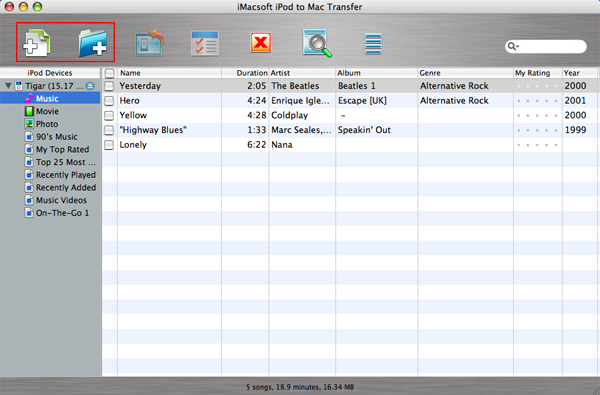 iMacsoft iPod to Mac Transfer