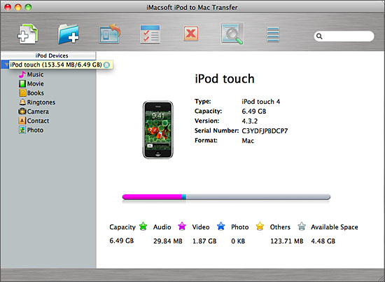 iMacsoft iPod to Mac Transfer