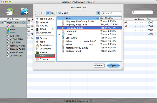 iMacsoft iPod to Mac Transfer