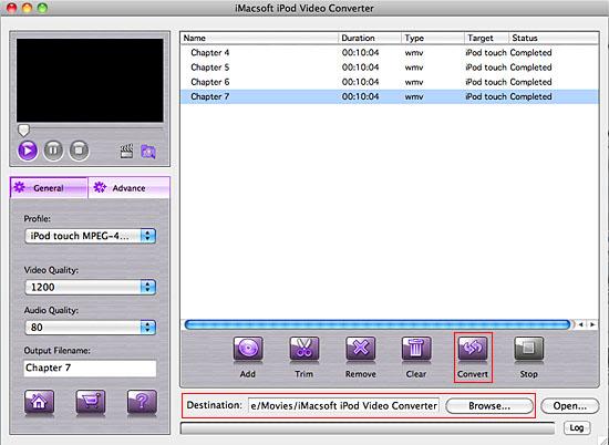 iMacsoft iPod Video Converter for Mac