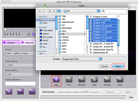 iMacsoft MP4 Converter for Mac