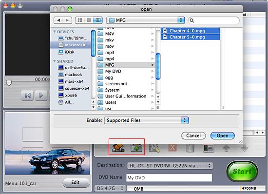 iMacsoft MPEG to DVD Converter for Mac