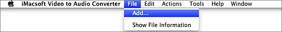 iMacsoft Video to Audio Converter for Mac
