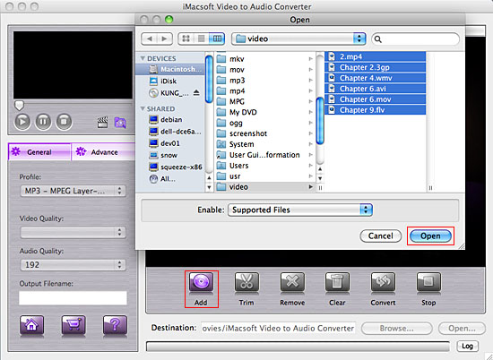 iMacsoft Video to Audio Converter for Mac