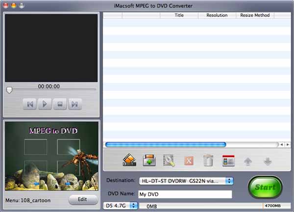MPEG to DVD Converter Mac